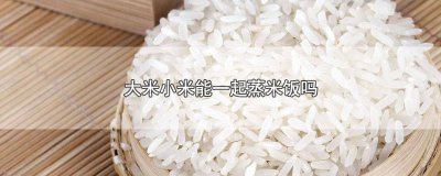 ​小米可以和大米一起蒸米饭吗 小米能不能和大米一起蒸米饭