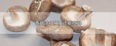 ​洗好的香菇隔夜能吃吗有毒吗 洗好的香菇隔夜能吃吗能放多久