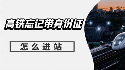 ​高铁站没有身份证可以进站吗（高铁忘记带身份证怎么进站）