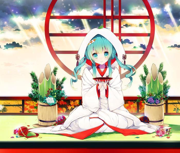6张年味十足的初音殿下，是时候换一波能沾福气的壁纸过年了