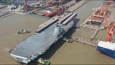 ​中国海军喜讯不断！003航母集齐“五大金刚”，直线超车美国