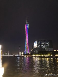 ​广州塔夜景实拍图片