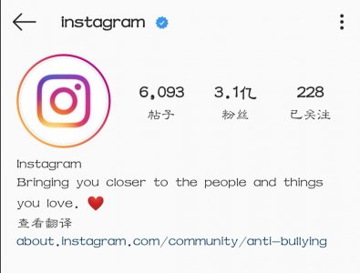 ​十大粉丝数量最多的Instagram帐号，实时数据，半月一次更新