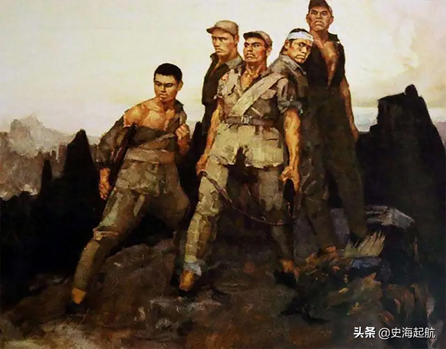 民国道士李圆通照片：乱世下山抗日，图9是李圆通和八路军的合影