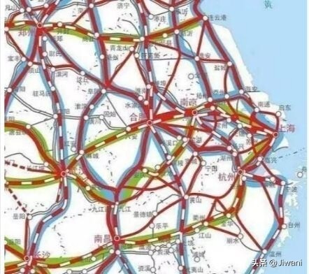 10年后(2030年)四大城市群高铁分布图
