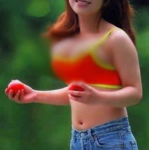 美女胸部图片 文胸A到N罩杯尺寸对照表