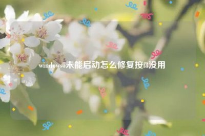 ​windows7未能启动怎么修复按f8没用
