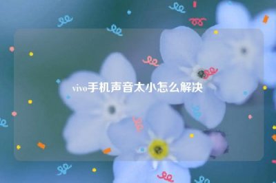​vivo手机声音太小怎么解决