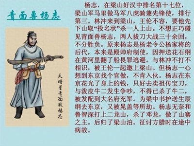 ​《水浒传》之天暗星青面兽杨志