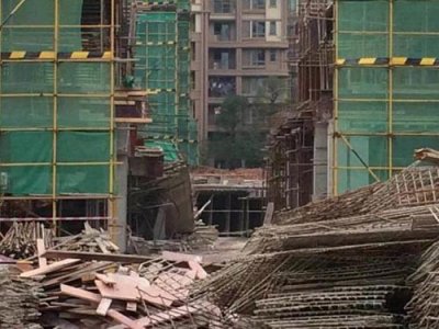 ​广东河源雅居乐三期一在建楼盘坍塌
