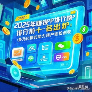 ​2025年赚钱APP排行榜前十名出炉：多元化模式助力用户轻松创收