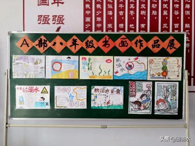 ​八年级学生开展防溺水手抄报活动
