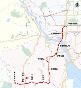 ​北京地铁1号线支线今起开建！新建9站，线路图→