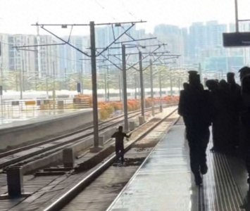 ​杭州东站一男子闯入动车轨道狂奔致列车大面积晚点？铁路警方已介入