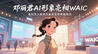 ​邓丽君AI形象亮相WAIC：虚拟艺人技术开启文化传承新范式