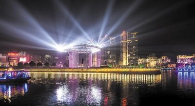 ​「成都区县事」88米高摩天轮成旅游地标性景观 快来七彩毗河湾感受醉美夜金堂